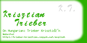 krisztian trieber business card